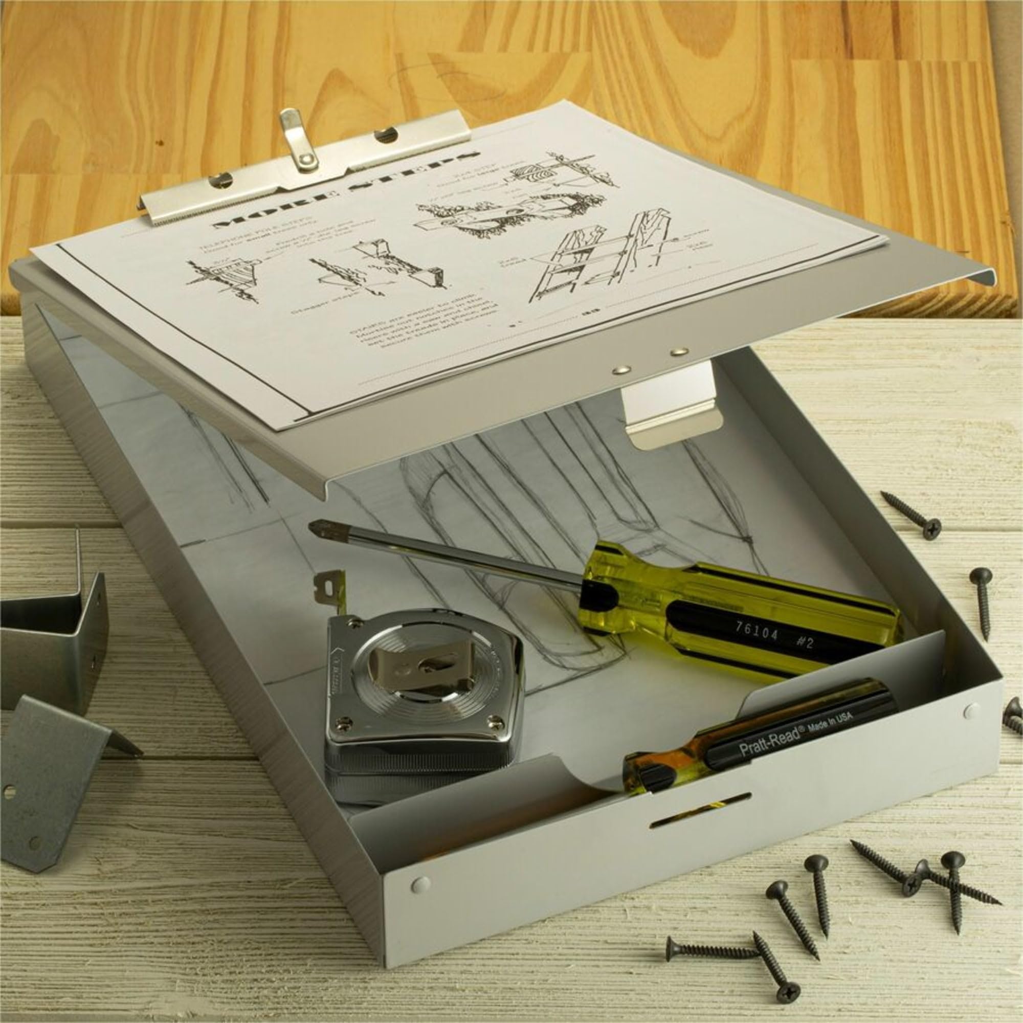Officemateoic forme aluminum Storage Clipboard, 21,6 x 30,5 cm (83200)