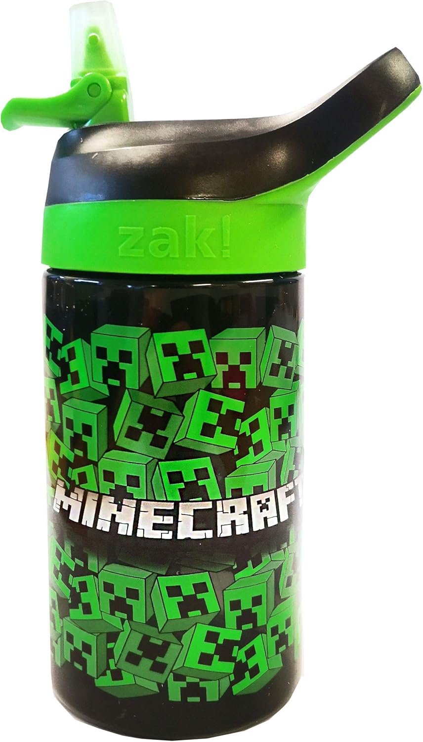 Minecraft Lunch Bag Set | Creeper Adventure for Boys | Lunch Box, Water Bottle & Snack Pot | Gamer Merchandise for Kids - Image 8