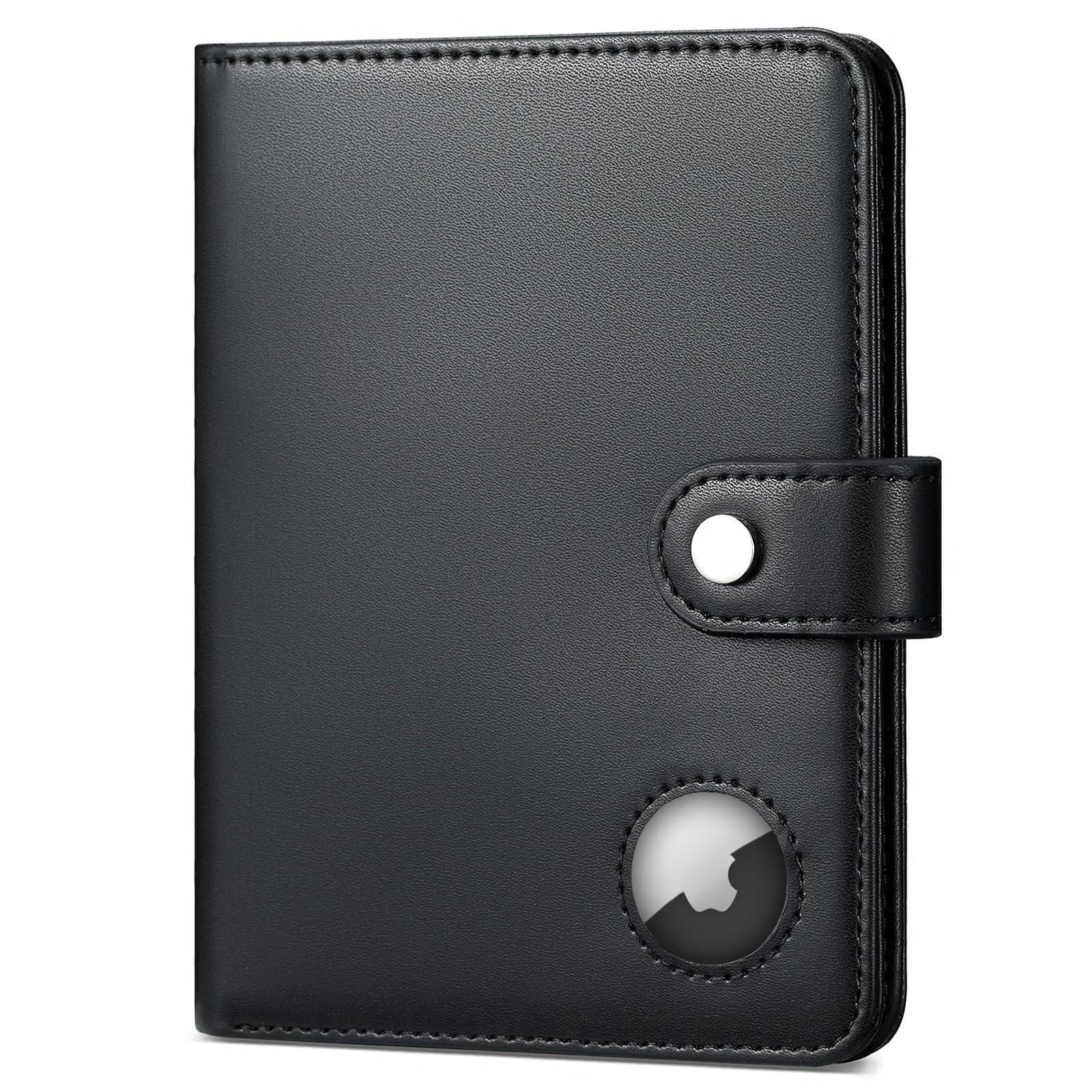 PloofyPassport Holder with Airtag for Men and Women, RFID Blocking Passport Wallet Cover Case