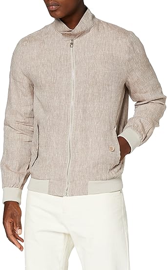 linen harrington jacket