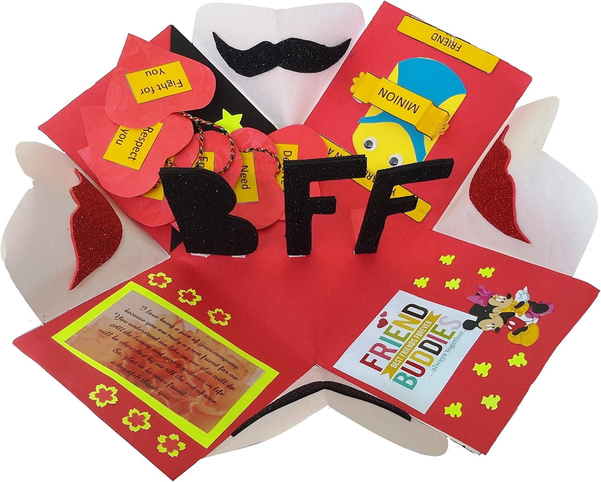 Handmade Friendship Explosion Box - Best Friends Forever Explosion box