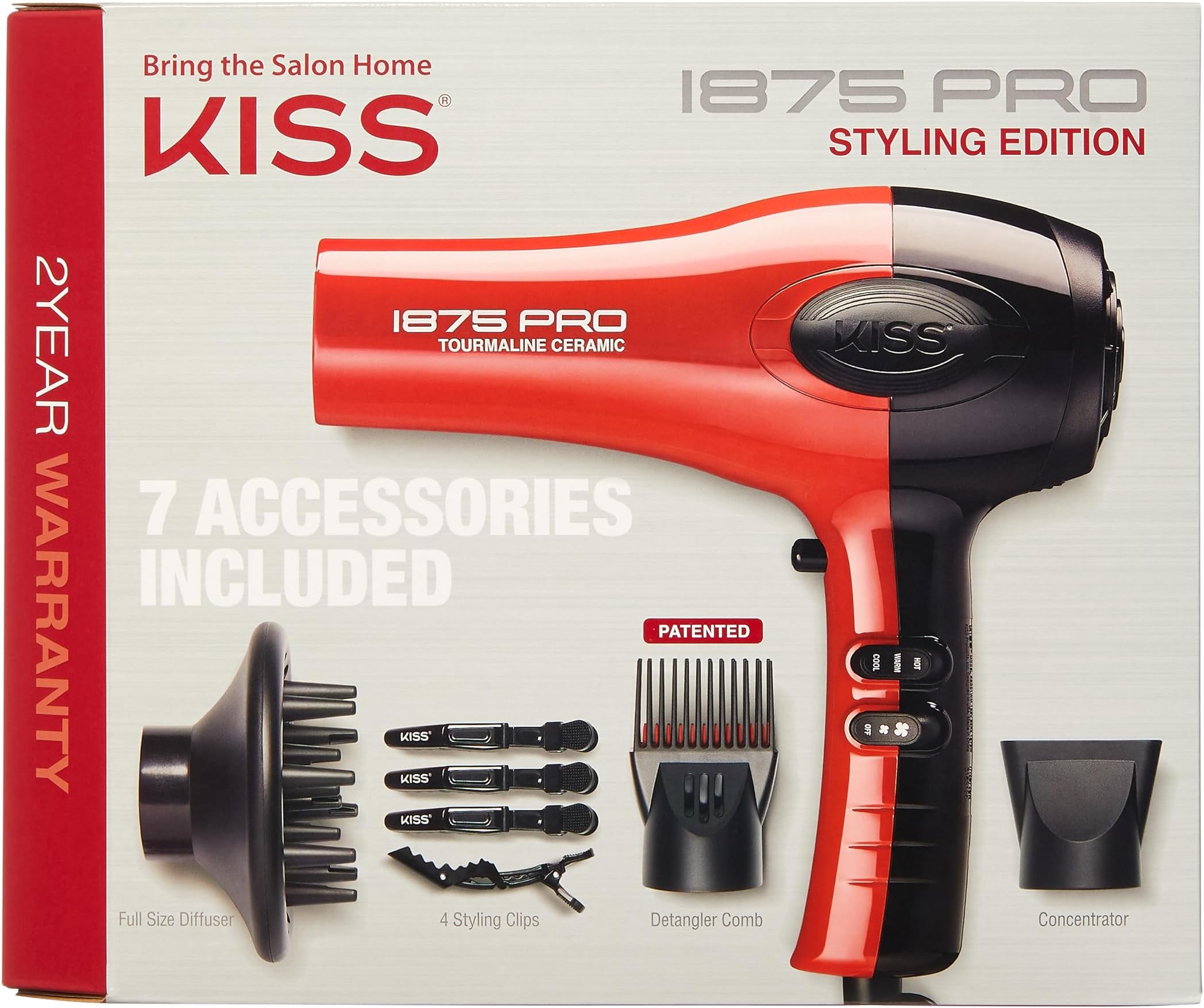 RED by Kiss HandleLess 2200W Ceramic Tourmaline Hair