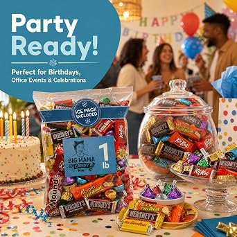 Big Mama Candy Chocolate Variety Pack 3 lb Bulk Mini Bars
