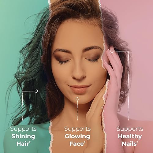 Miniatura 5 de Sandhu's Beauty5 cápsulas, 60 cápsulas vegetarianas, 30 porciones, suplemento para el cuidado de la piel, suplemento para el cabello, la piel y las