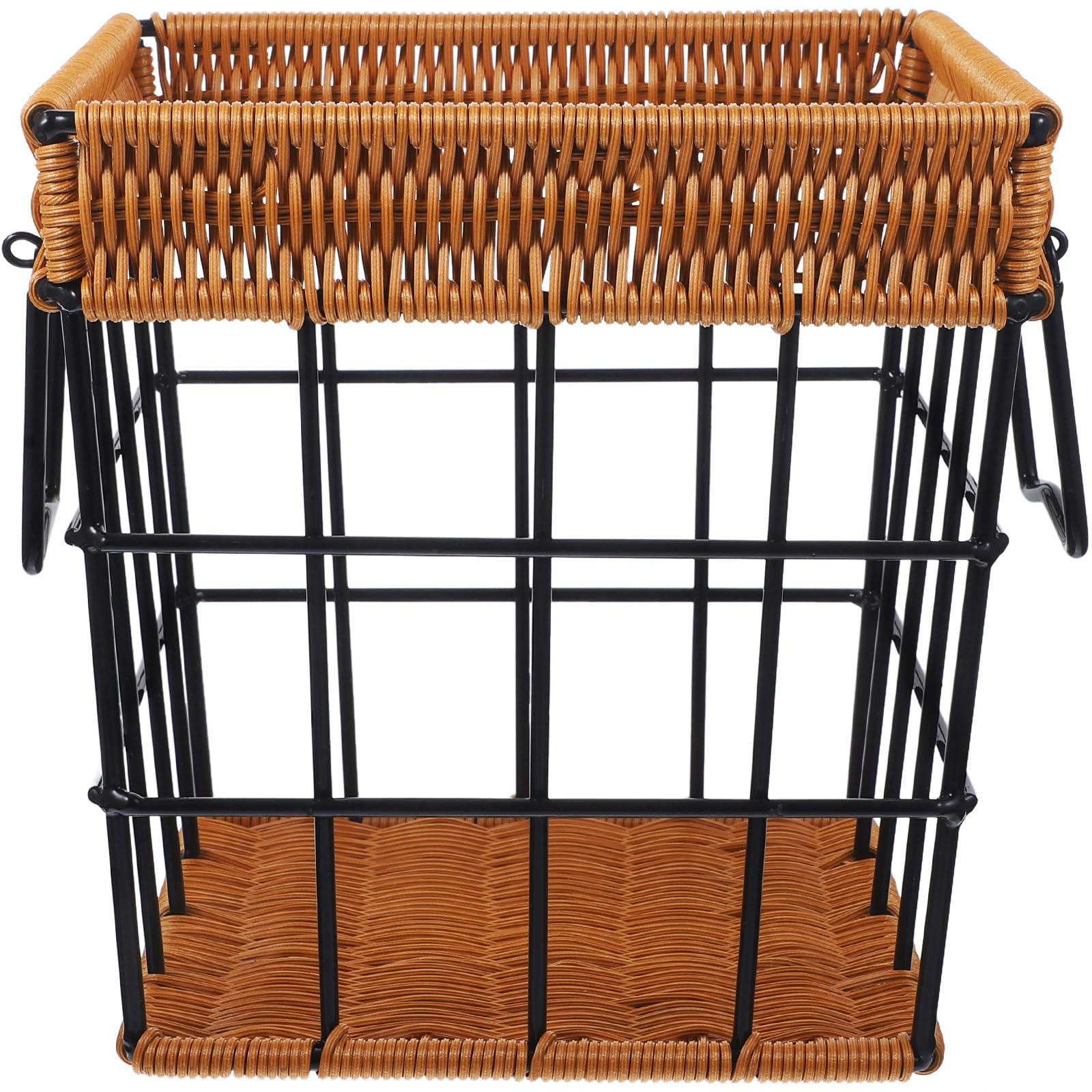 FOMIYES Panier à Tressé en Fer Antirouille Corbeille Carrée pour Baguette Panier de Service de Table pour Boulangerie Ustensile de Pâtisserie Multifonctionnel Décoratif
