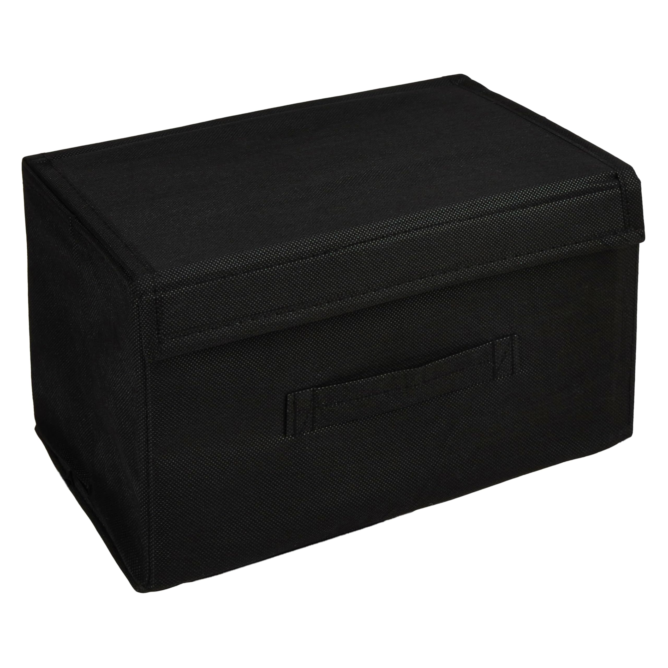 Amazon Brand - Solimo Drawer Storage Box | Plain Storage Box | Non-Woven Clothes Organizer For Toys | Storage Box with Handle | Medium | Plain Design (Black) (B0D1VGJ84G) Amazon Price History, Amazon Price Tracker