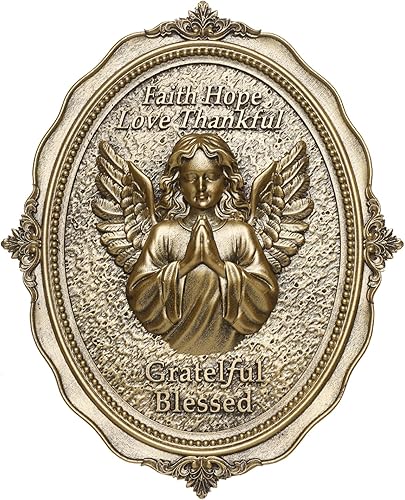 Miniatura 13 de Arte de pared enmarcado de Navidad con figuras de la Sagrada Familia del Nacimiento, María, José y el bebé Jesús, decoración de pared dorada Gold