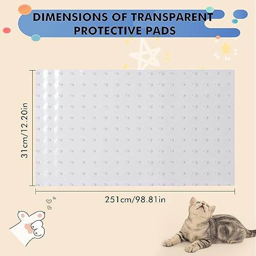 Miniatura 5 de Protector de alfombra resistente para puerta, plástico resistente que evita que gatos y perros rayen tu alfombra y alfombras en las puertas,