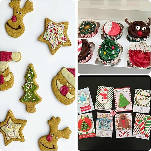 Miniatura 6 de Moldes de silicona para muñeco de nieve de Navidad, calcetines de árbol de Navidad, moldes de chocolate para decoración de pasteles, decoración de