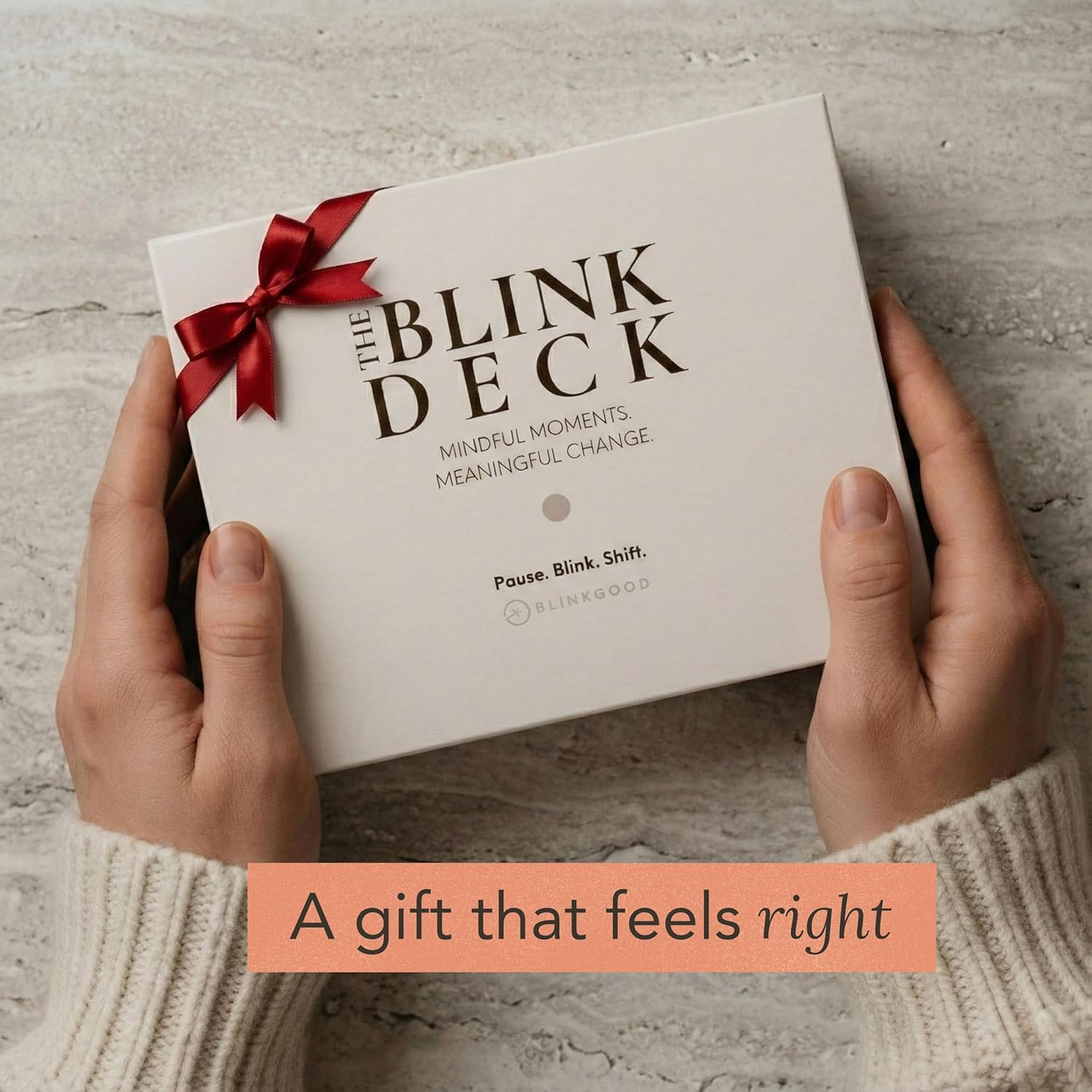Affirmation & Mindfulness Cards for Self Care & Intentional Living | Guided Daily Intention, Action & Reflection Practice for Everyday Clarity, Meaningful Shifts & Aligned Growth | The Blink Deck by BlinkGood