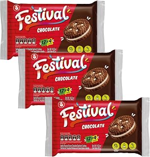 Festival Chocolate Cream Sandwich Cookies, 14.22 oz (3 Pack)