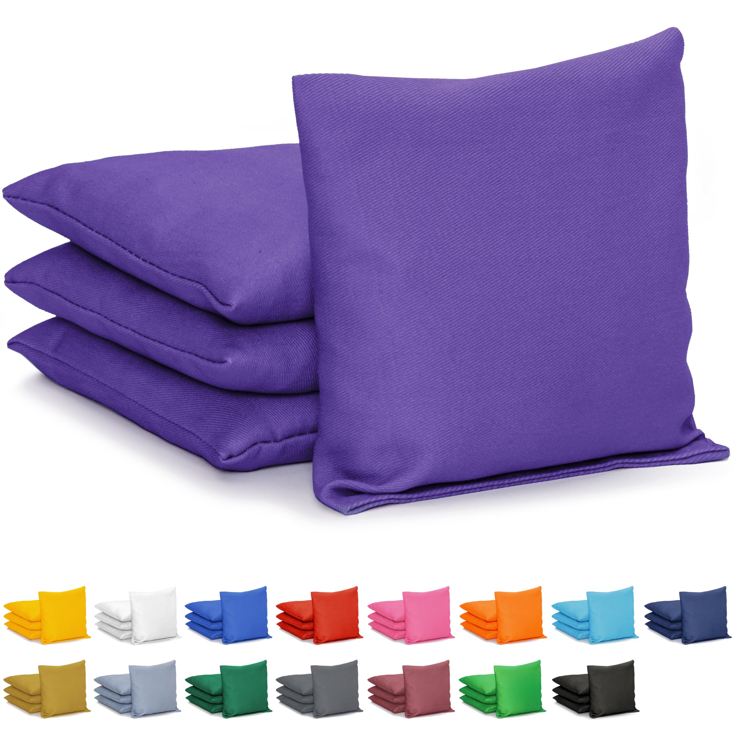 GoSports Classic Cornhole Bean Bags Set of 4-16 Colors Available - Regulation All Weather, Mix and Match