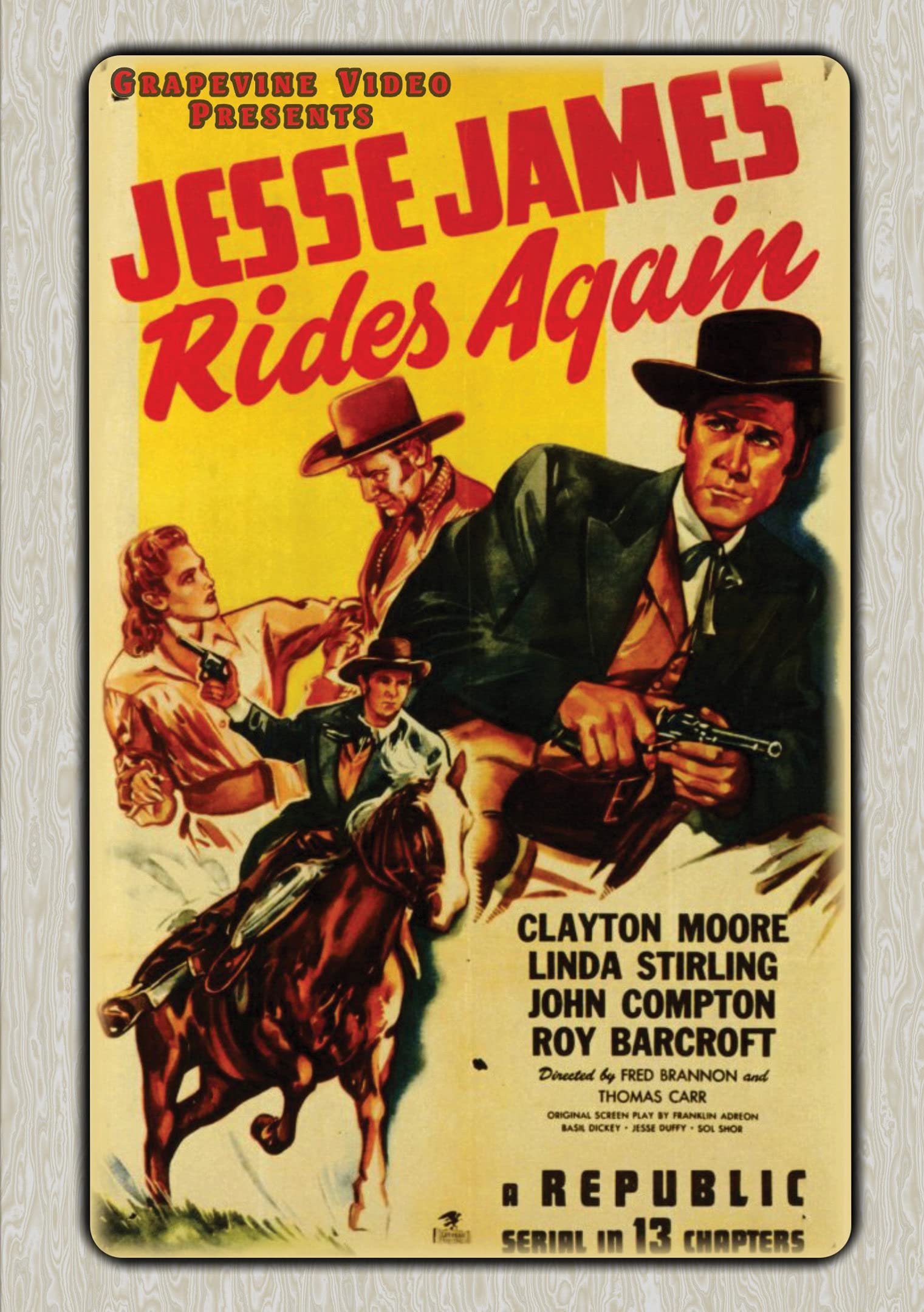 Jesse James Rides Again DVD original de EE. UU. en formato western clásico de colección