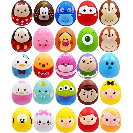 Amazon ディズニー ツムツム ぷかぷかたまご 25種 ミックス 50個 セット スーパーボールすくい 景品 おもちゃ 縁日用品 おもちゃ