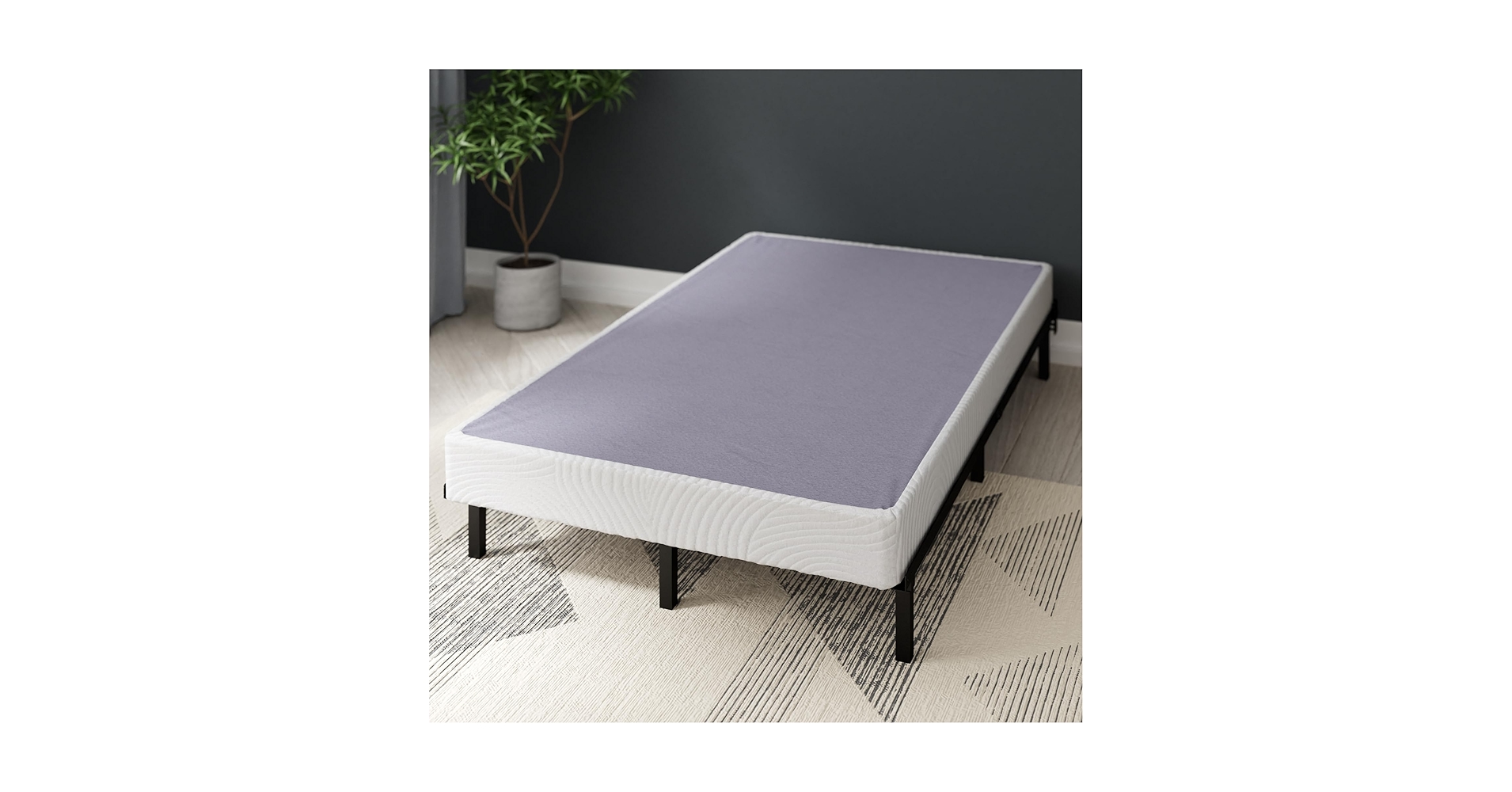 Amazon.com: ZINUS Edgar 4 Inch Bamboo Box Spring, Mattress