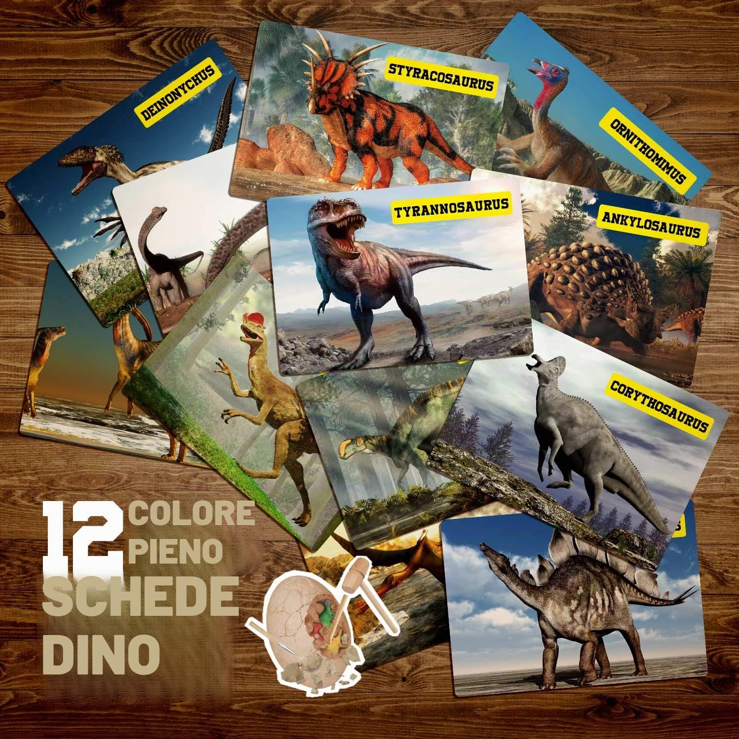 Uova Dinosauro Kit di Scavo Uova di Dinosauro 12 figura di dinosauro STEM Giocattoli per 5 6 7 8 9 10 Anni