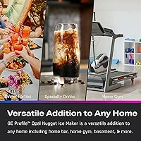 Vista 9 de GE Profile Opal 2.0 con tanque de 0.75 galones, máquina de hielo en cubitos tipo nugget masticable y crujiente para encimera, cuchara incluida, 38