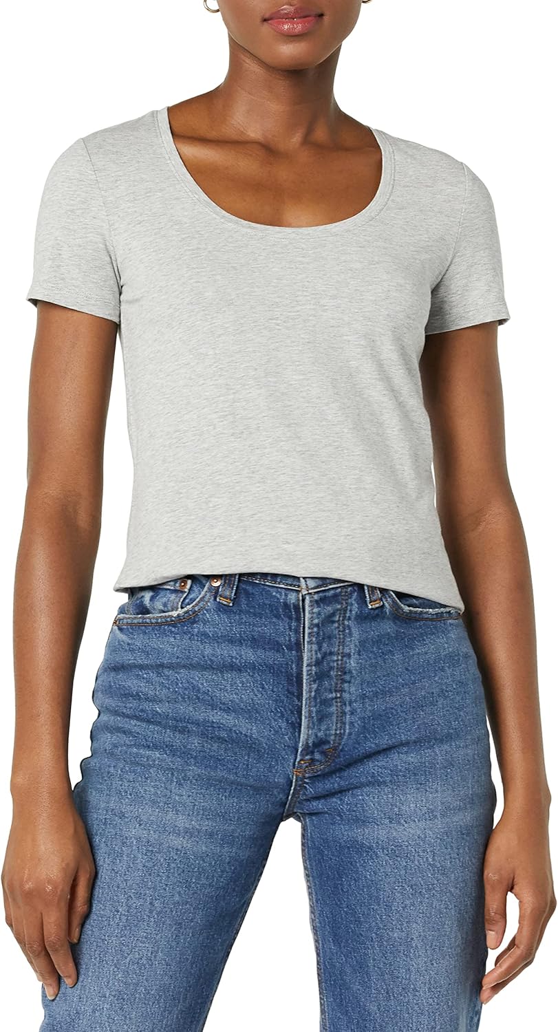 Amazon Essentials womens Regular-Fit Short-Sleeve Scoop Neck T-Shirt (Available in Plus Size) - Image 5