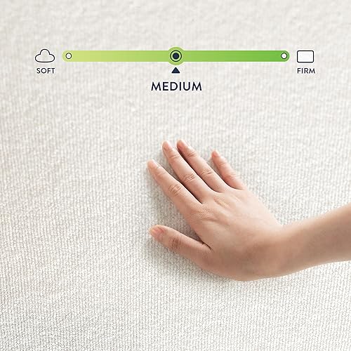 Miniatura 5 de Best Price Mattress - Colchón de 6" de espuma viscoelástica con infusión de té verde, cama en caja, tamaño King, blanco