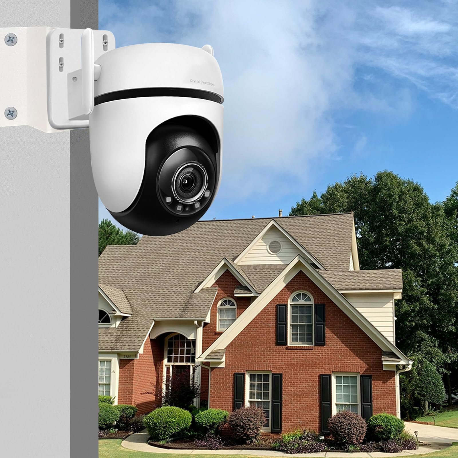 Stainles Steel Corner Mount Bracket Compatible with eufy SoloCam S340/E30/S330/E42,Exterior Wall Mounting Corner Bracket for PTZ Camera,Angle Mount Holder CCTV Surveillance Camera Adapter(Small Size) - Image 4