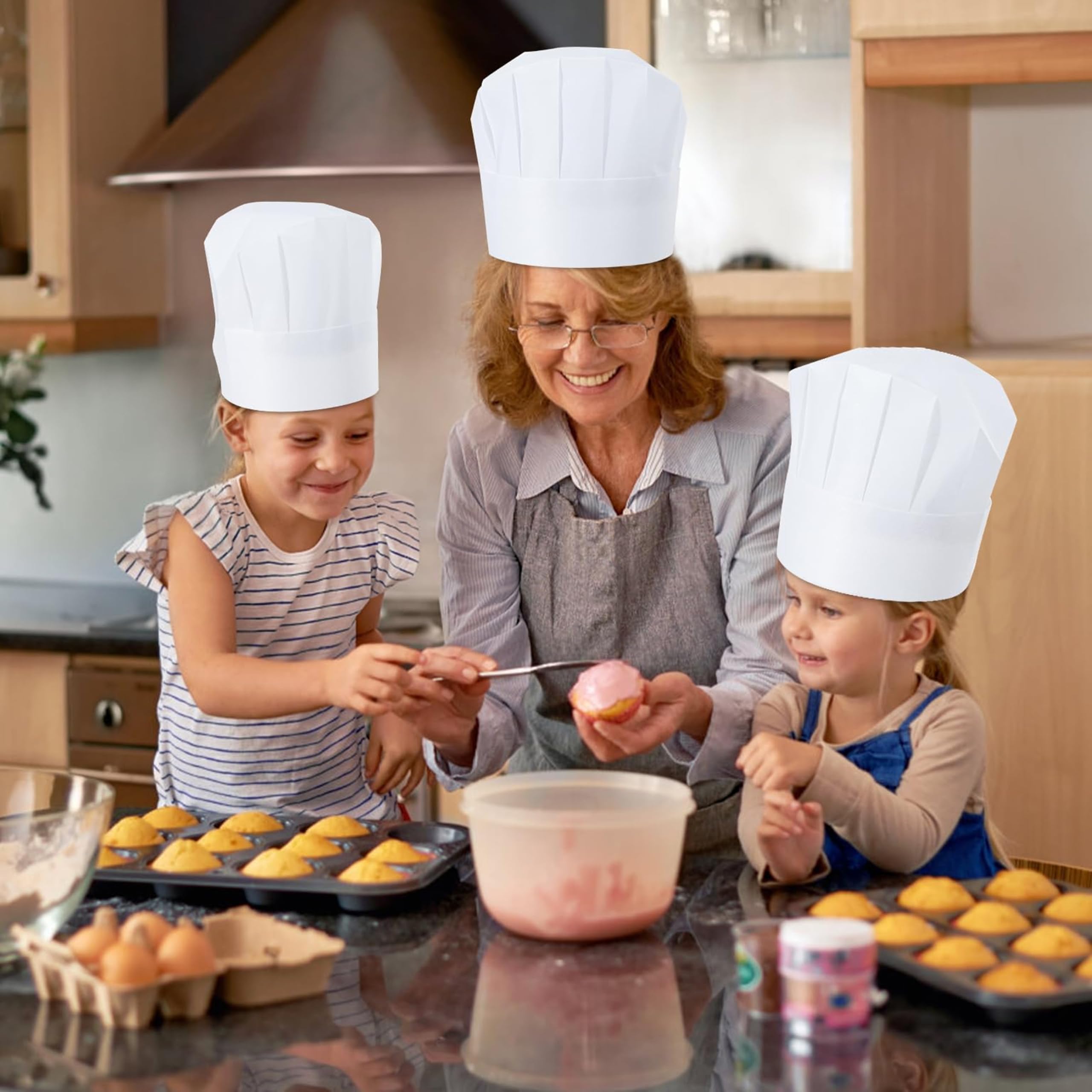 Cappello Da Cuoco Unisex Chef Usa E Getta Traspirante Cappelli Da Cucina Per Uomo Donna Adulti