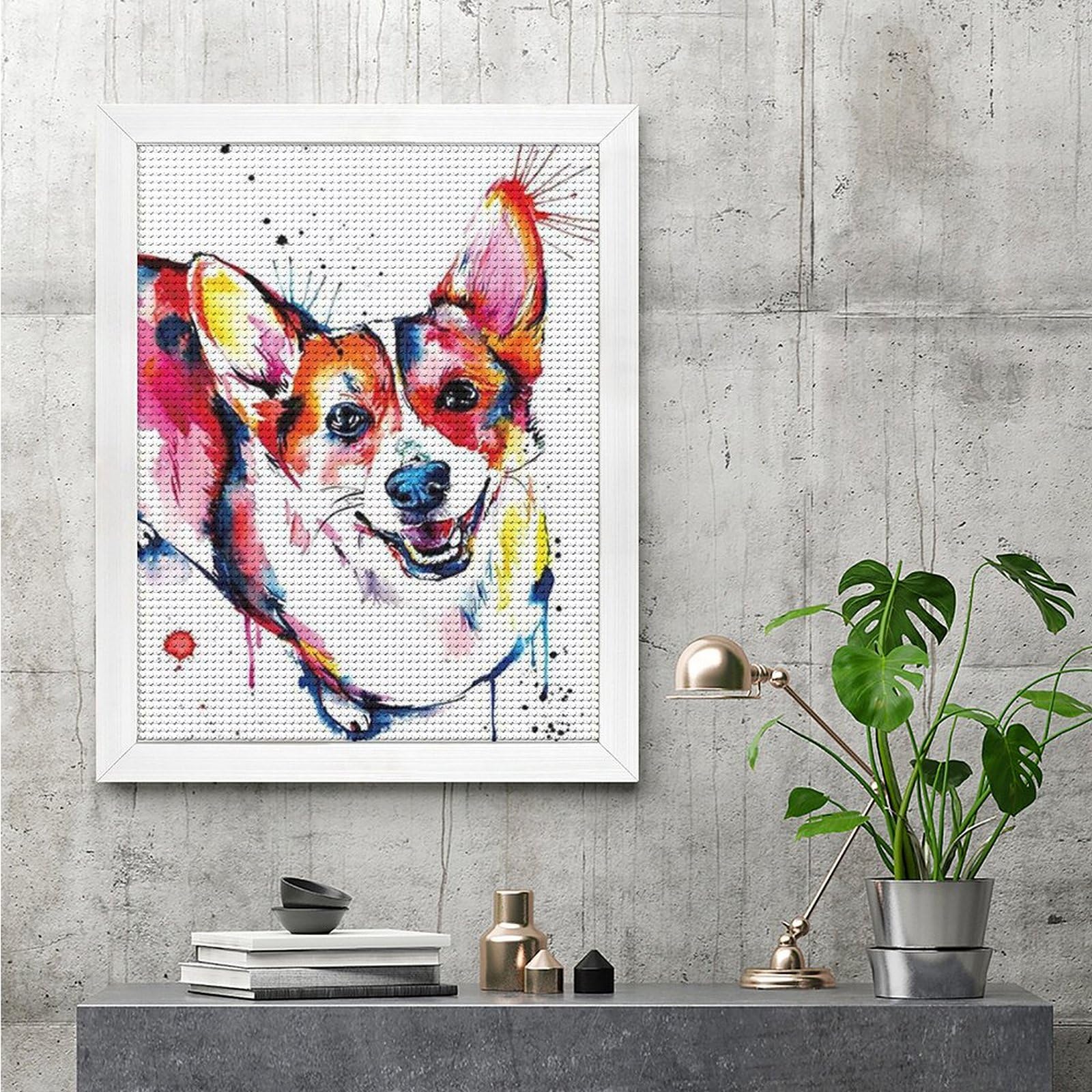 Amazon.co.jp: ダイヤモンドアート コーギー 犬 5D ビーズアート