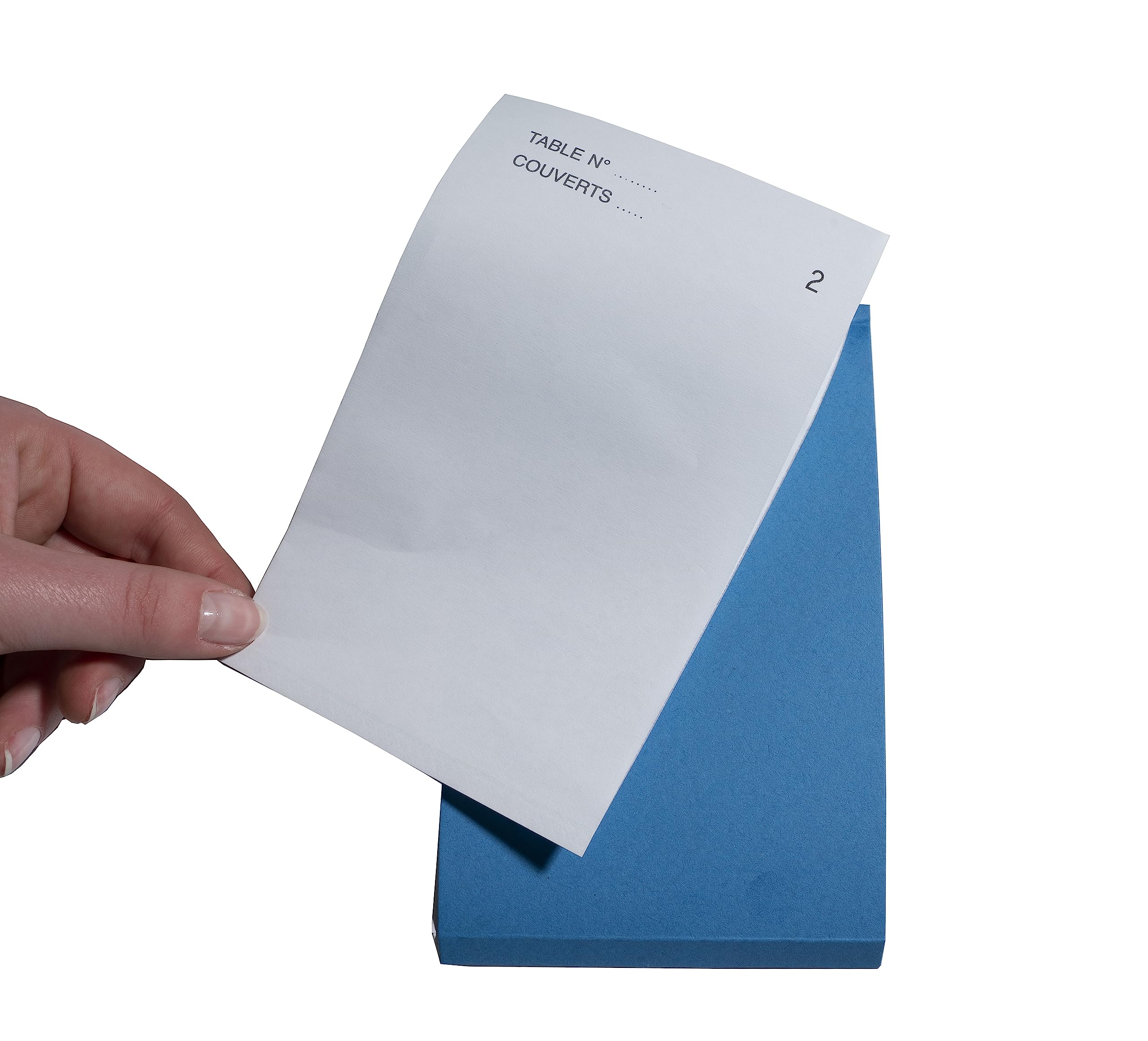 Exacompta - Réf. 96201E - Carton de 50 blocs Maître d'Hôtel - Carnet de commande pour restaurants - 50 feuillets blancs autocopiants en 2 exemplaires numérotés - Format vertical 8 x 15 cm