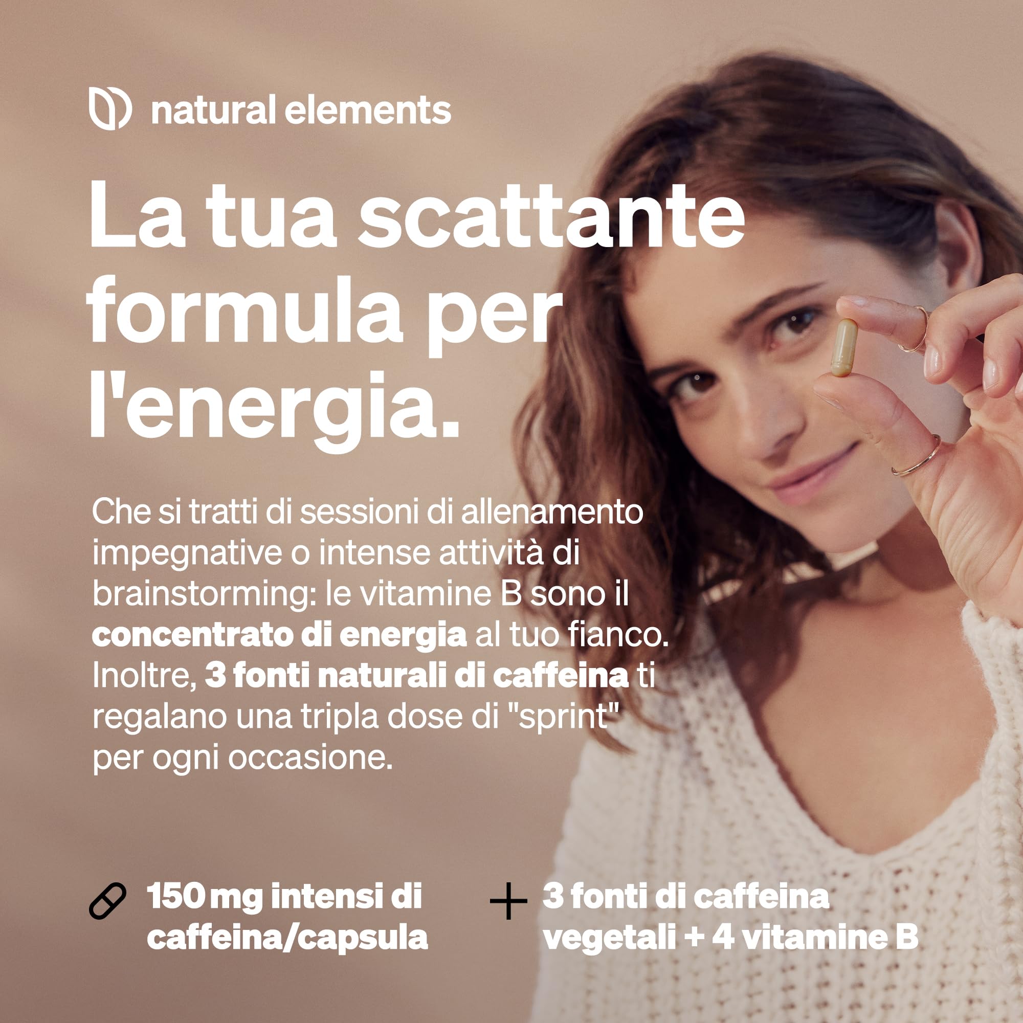 Performance Caps – 120 capsule di caffeina con tè verde, guarana e chicchi verdi di caffè – vitamine B – vegane, alto dosaggio, senza additivi – prodotto e testato in laboratorio in Germania