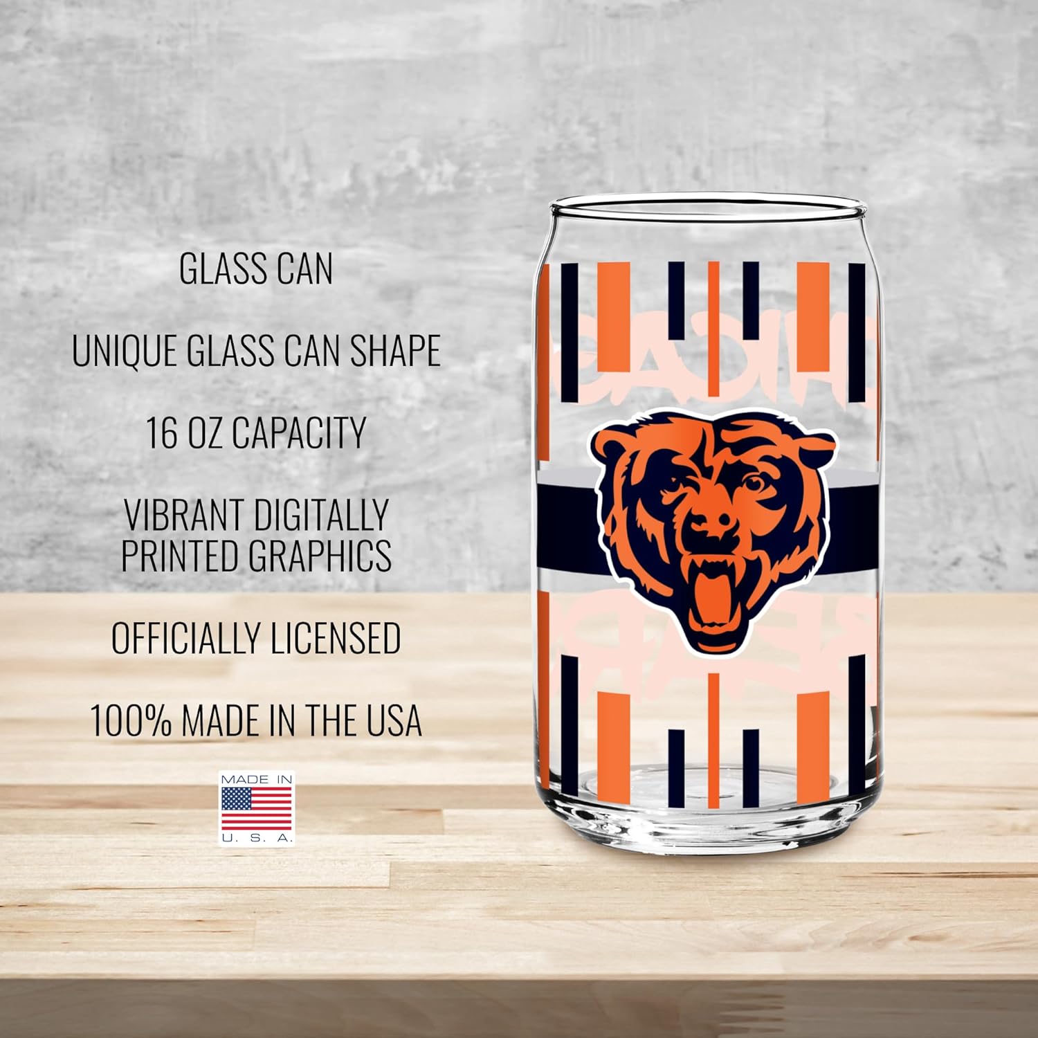 Rico Industries NFL Football Standard 16-oz Can Shaped Glass - Image 6