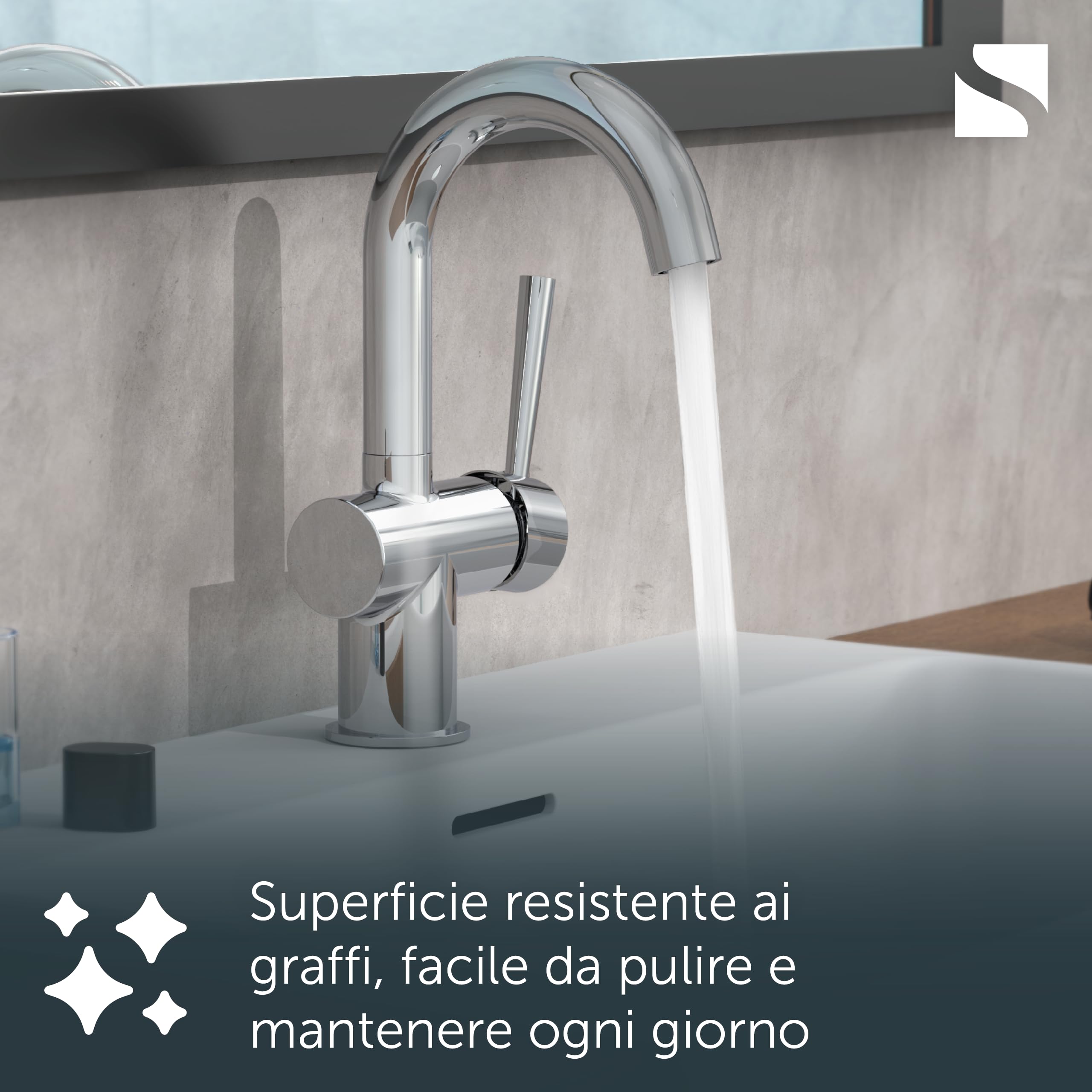 Schütte 79010 Rubinetto per lavello, Cromo