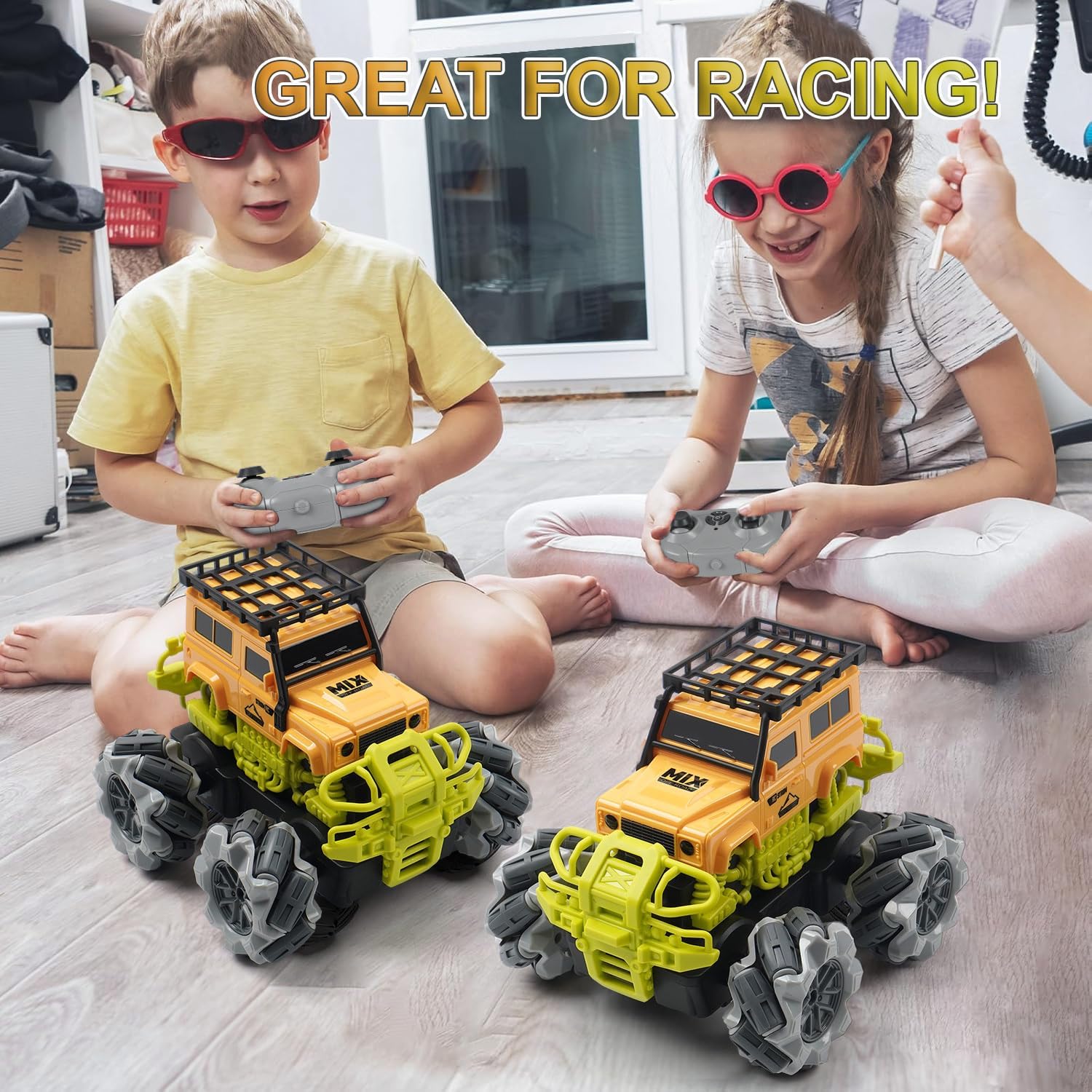 Remote Control Car,1:18 Off-road Monster Truck RC for Boys 2.4GHz All Terrain Truck Remote Control for Kids 4-12,WD All Terrain Off-Road Pickup,RC Car for Kids Christmas Birthday Gifts Boys Girls 4+