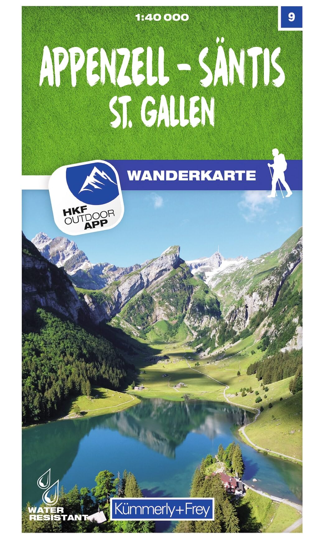 Appenzell / Säntis / St. Gallen: 9 (Hiking maps of Switzerland)