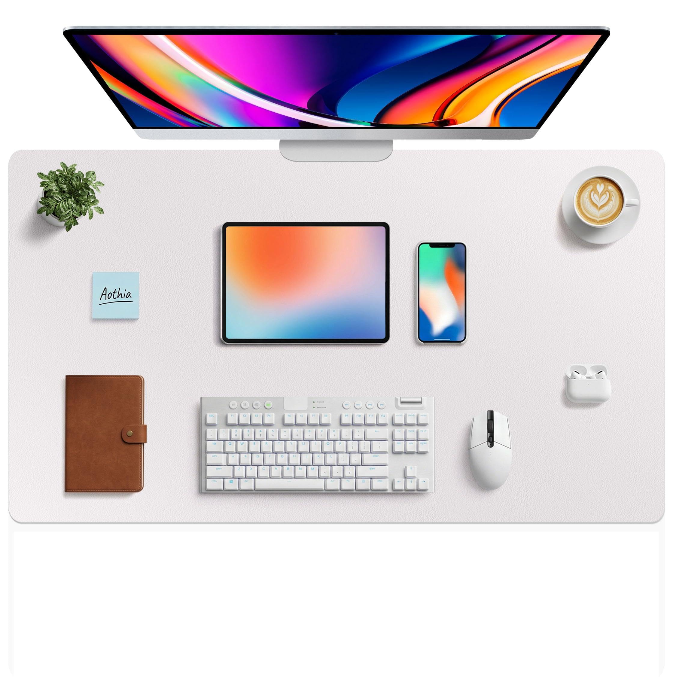 Aothia Faux Leather Desk Mat Large Mouse Pad (40" x 24") | Protects Desks, Enhances Workspace - main product image