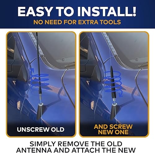 Miniatura 3 de Mástil de antena de estilo clásico para Nissan Titan S SV PRO-4X SL Platinum 2004-2021, repuesto de antena automotriz negra para automóviles,