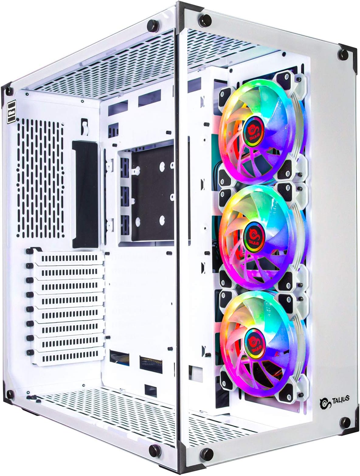 Graphics Card Apevia Prism-BK Prism Micro-ATX Gaming PC Cube Case