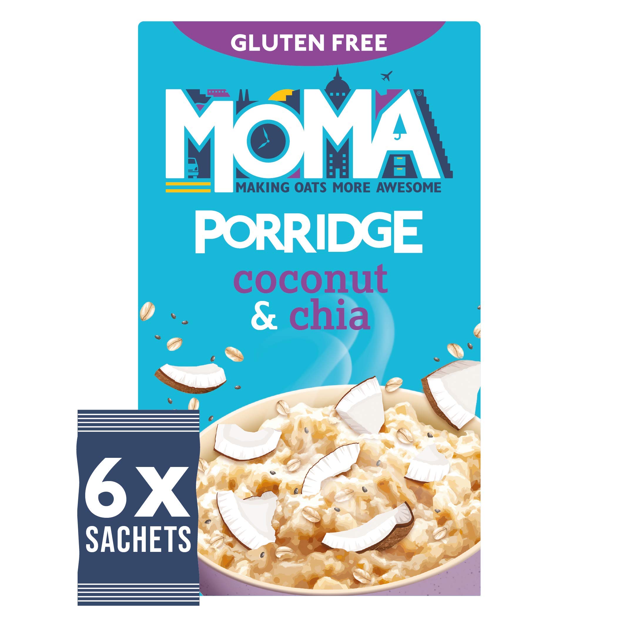 Buy MOMA Porridge Sachets COCONUT & CHIA Box of 36 x 35g Breakfast