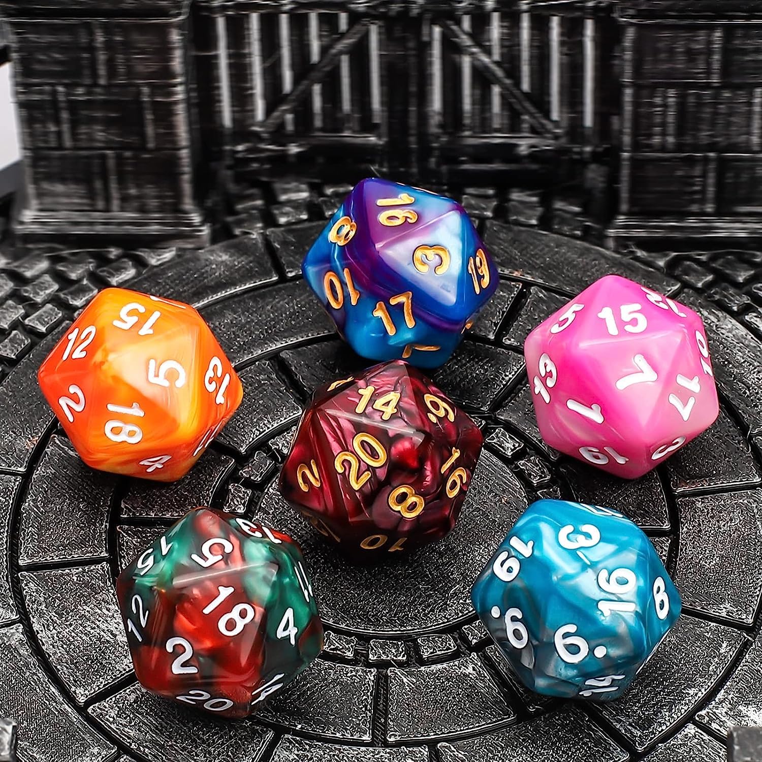 Amazon | ダイス アクリル製 ダイス サイコロ 7色×7種 49個 クトゥルフ