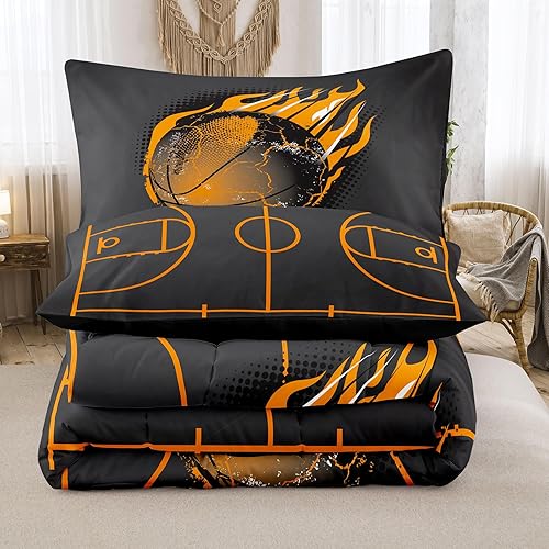 Miniatura 9 de NINENINE Juego de ropa de cama con diseño de ciervo para niños, tamaño matrimonial, diseño de camuflaje y vida silvestre occidental, con 1 edredón y