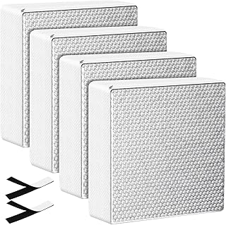 4 Pcs RV Skylight Insulator RV window Vent Insulator cover Waterproof with Reflective Surface and Hook and Loop Fastener Skylight Shade Energy Savings Sunroof for Shower (14″x14″x3″)