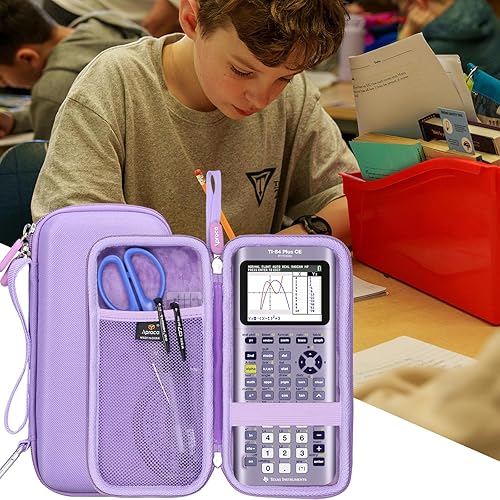 Miniatura 41 de Aproca Funda para calculadora compatible con Texas Instruments TI-84 Plus CE/TI-84 Plus/TI-83 Plus/TI-89 Titanio/TI-85 / TI-86 Calculadora gráfica a