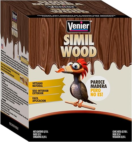 Miniatura 1 de Venier Pintura similar a la madera para puertas delanteras e interiores (roble oscuro) INFORMACIÓN DEL PRODUCTO 25,36 fl. oz (25.4 fl oz.)