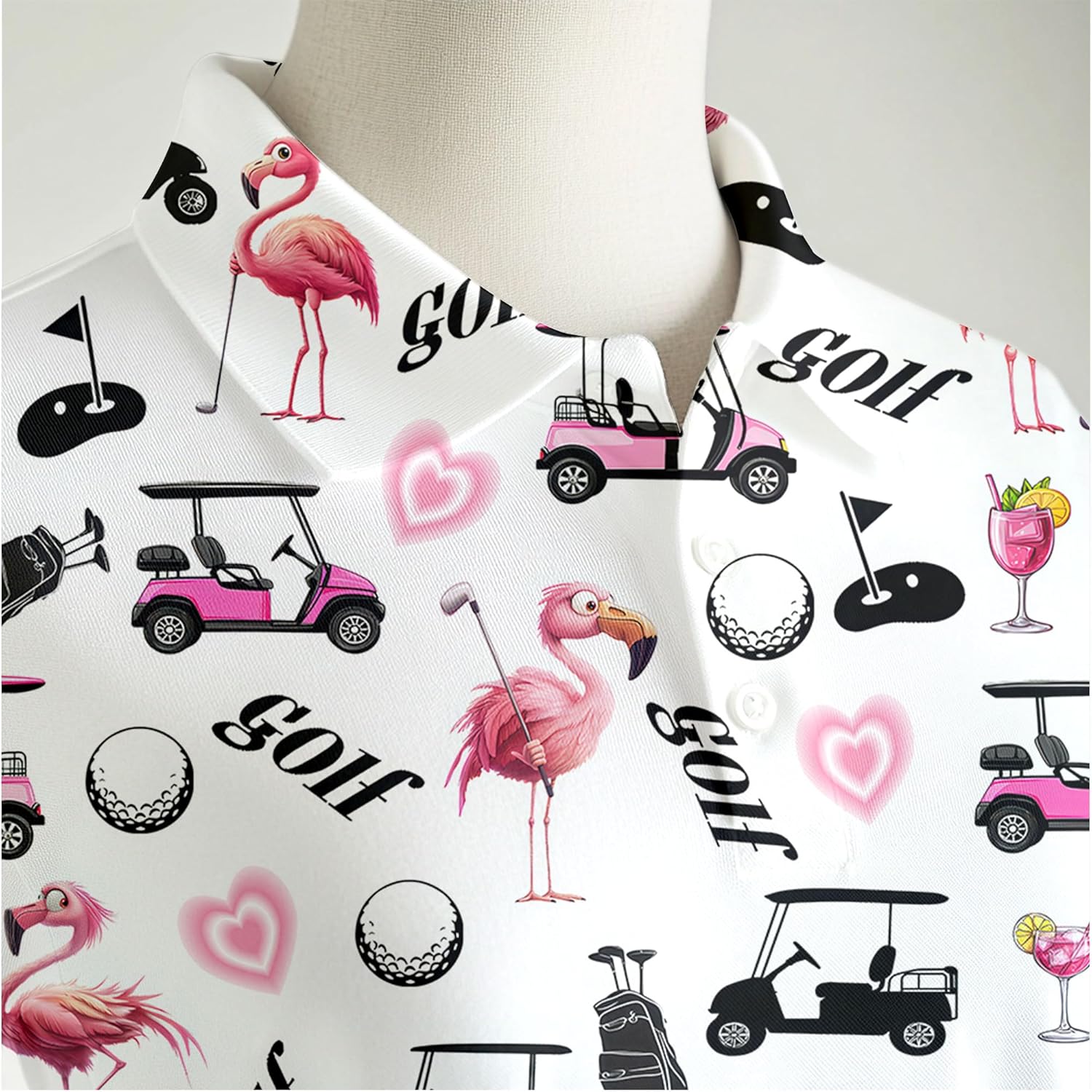 Womens Golf Shirt Short Sleeve Funny Golf Shirts for Woman Tennis Outfit - Image 4