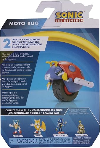 Miniatura 7 de Sonic The Hedgehog Figura de acción de 2.5 pulgadas Moto Bug juguete coleccionable
