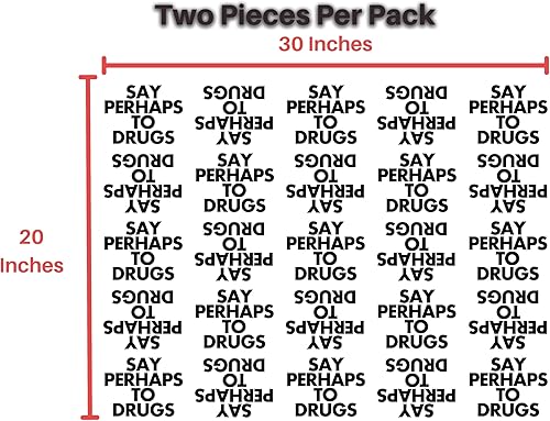 Miniatura 2 de Say Quhaps To Drugs - Juego de papel de regalo divertido  Dos papeles de regalo plegados de 20 x 30 pulgadas  Diseño único, divertido y original