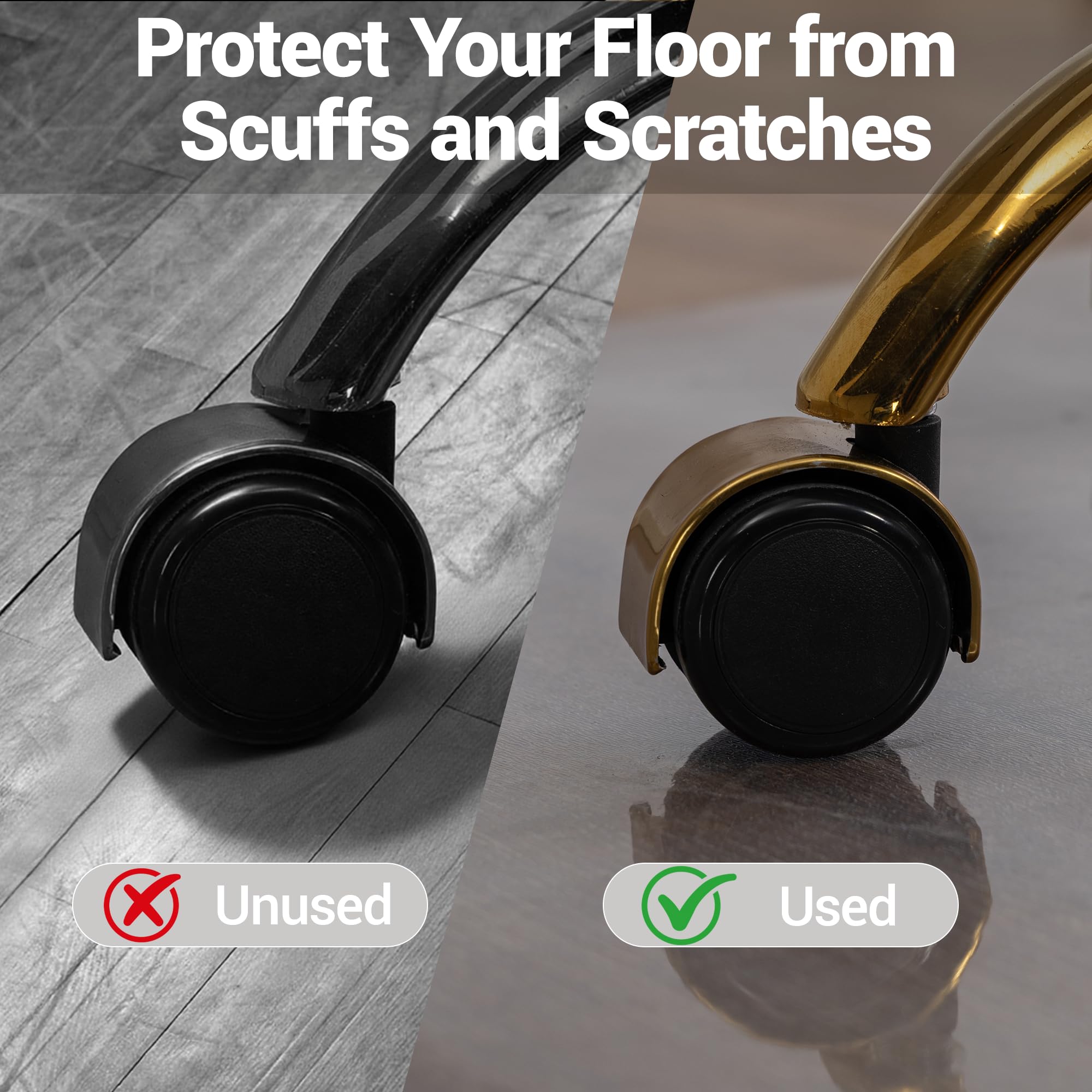 Clear Chair Mat for Hard Floor 36 x 48 inches Transparent Hardwood Floor Mats Under Rolling Chairs for — view 6