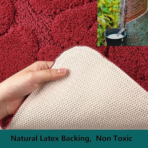 Miniatura 5 de Heeneeso M24 - Alfombra de baño de microfibra súper suave con absorción de agua, antideslizante, lavable a máquina, para puerta, cocina, baño,