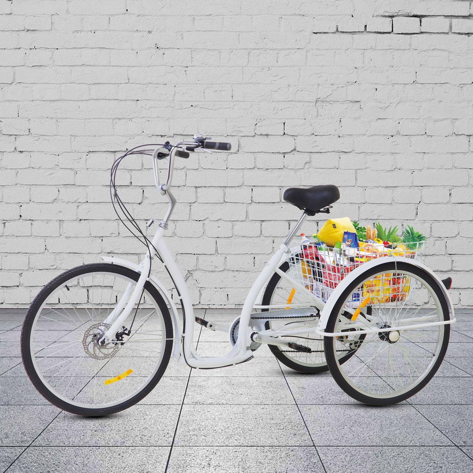 Amazon | 大人用26インチクラシックカー三輪車6スピード、大人用