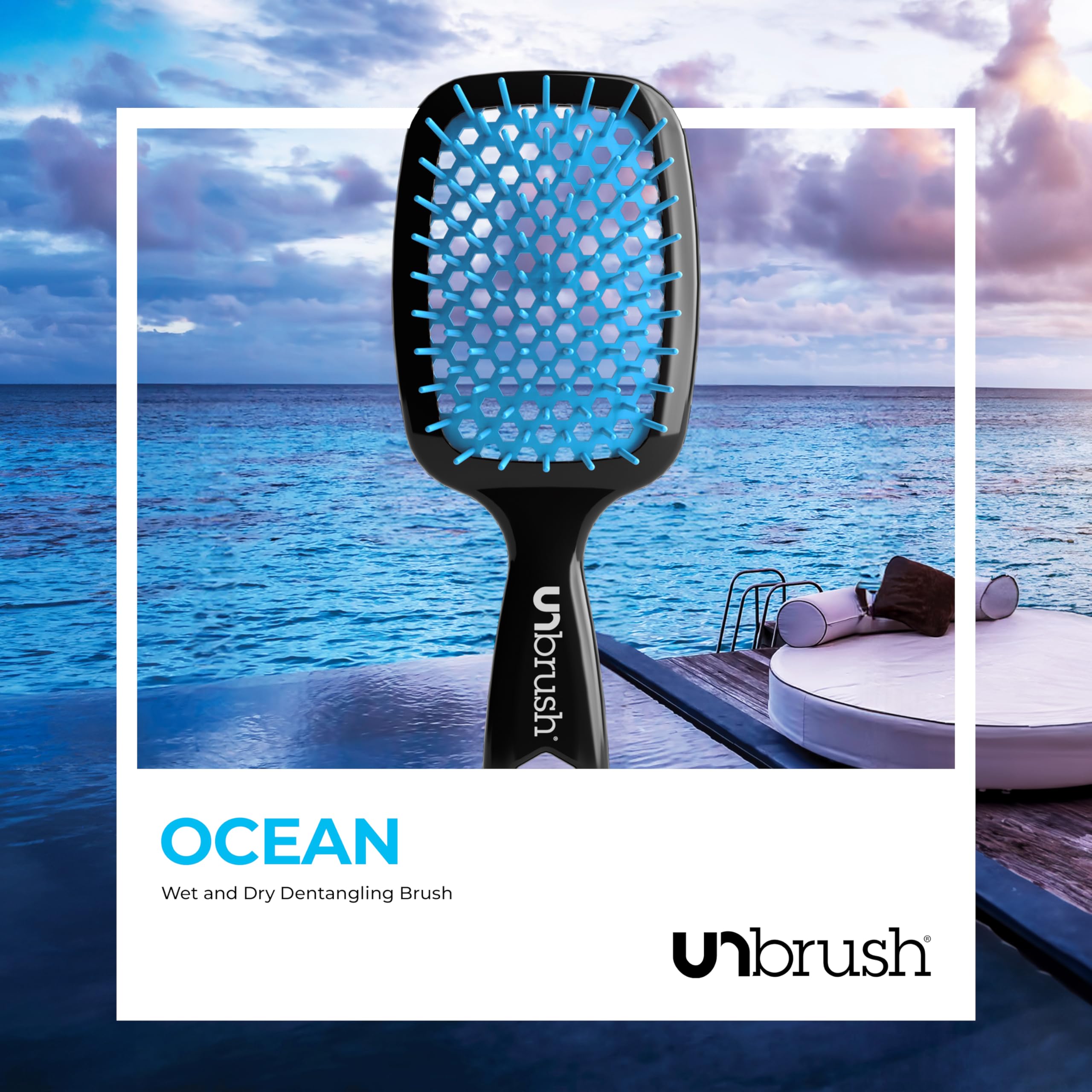 FHI Heat UNbrush Detangling Saç Fırçası, Okyanus Mavisi