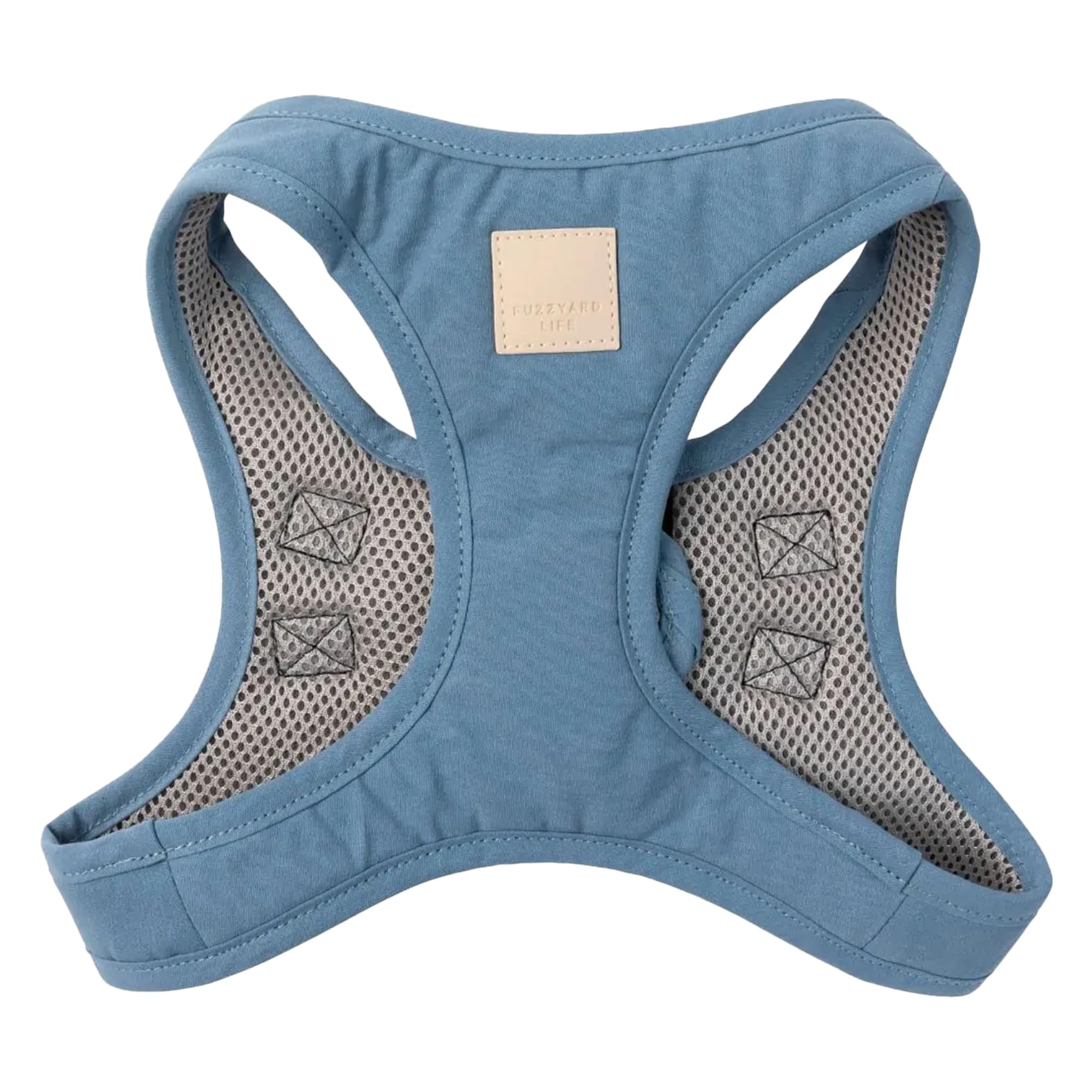 FuzzYard Life Step in Dog Harness | Size XXS | Stylish Premium Cotton Design in French Blue Perfect for Everyday Walks