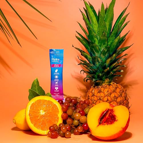 Miniatura 5 de HydroMATE - Paquetes de mezcla de electrolitos en polvo acelerador de hidratación baja en azúcar resaca fiesta recuperación de vitamina C ponche de